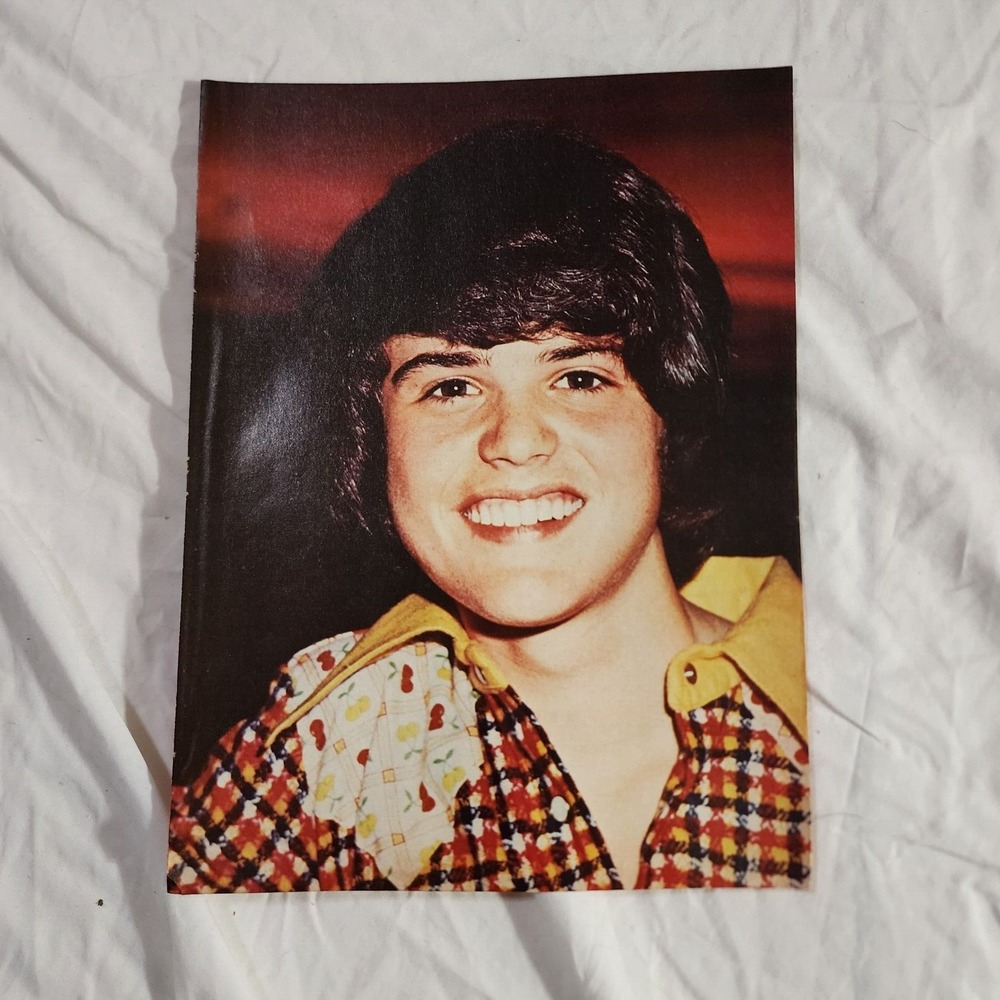 Donny Osmond young boy smiling headshot vintage poster clipping 1970s 8x10